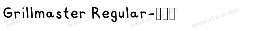 Grillmaster Regular字体转换